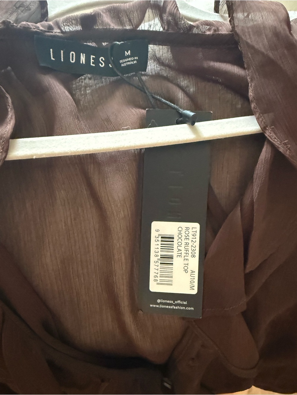 NWT Lioness Rose Ruffle Top - Picture 6 of 6